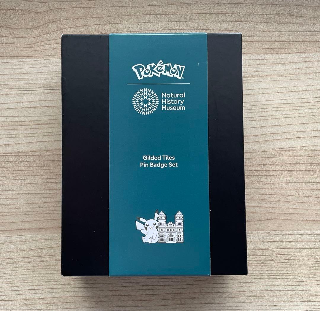 【限定品】ポケモン30周年 ロンドン自然史博物館コラボ　ピンバッジ 4個セット
