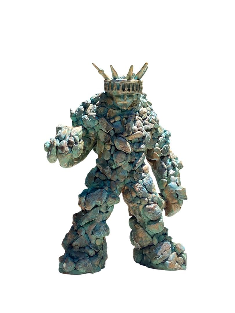 自由の女神岩石フィギュア 約20cm