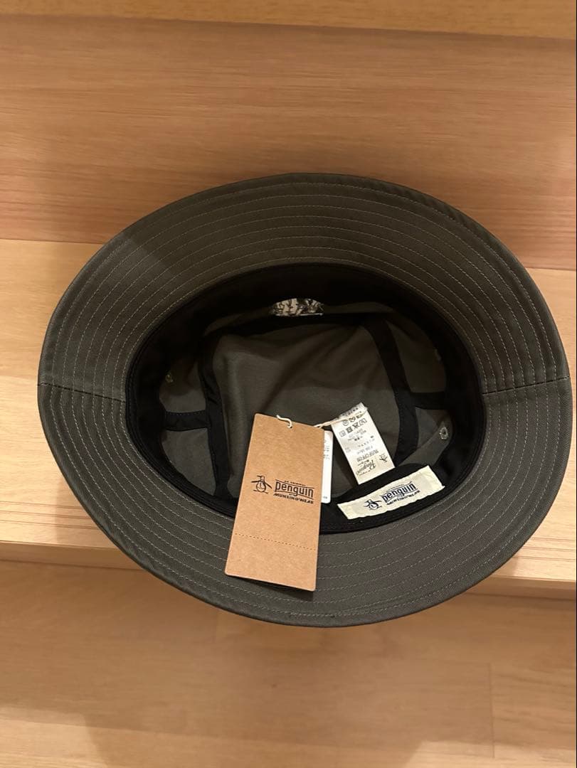 Penguin by Golfickers BUCKET HAT カーキ　タグ付