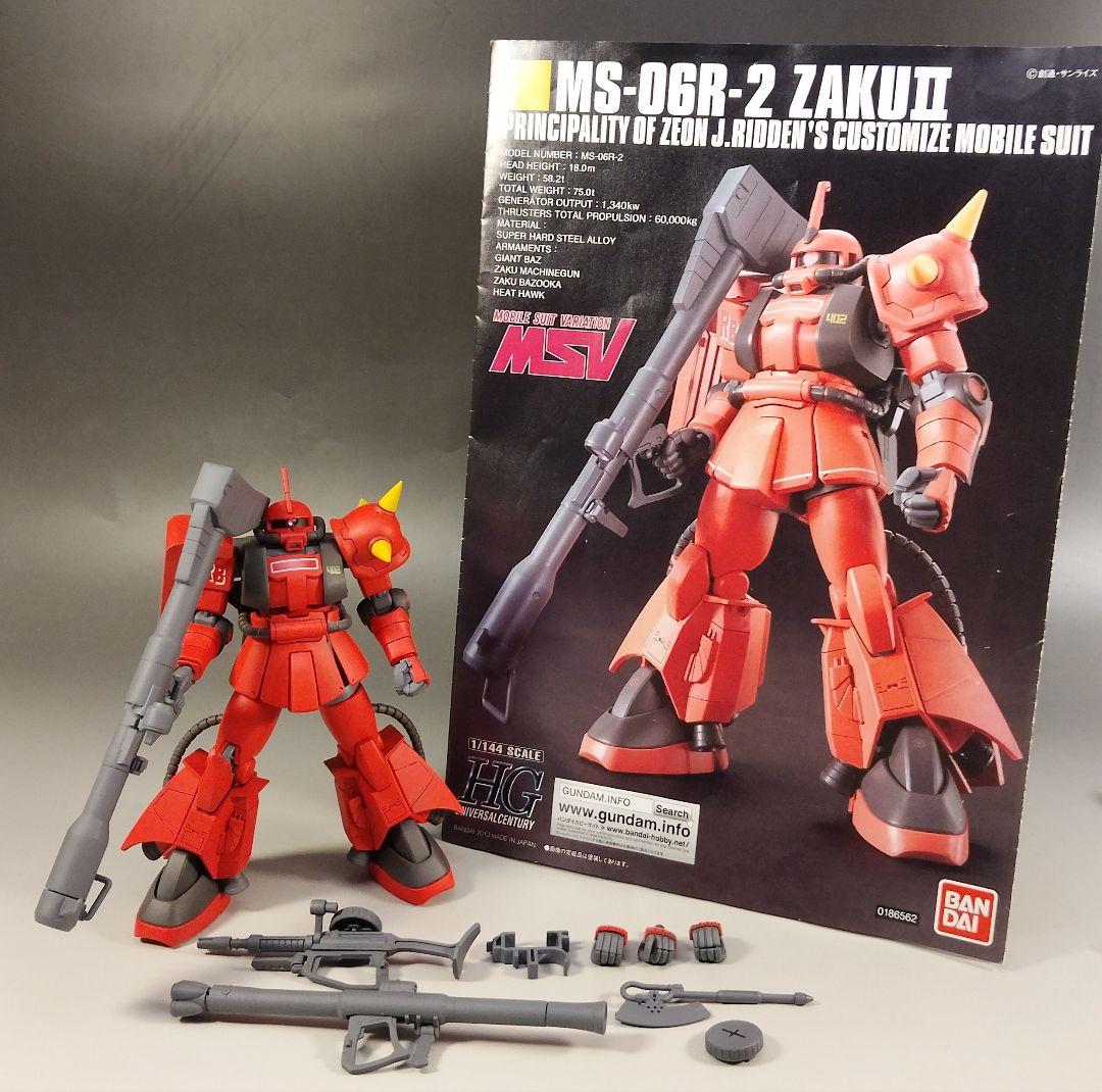 HG HGUC 1/144 ジョニー・ライデン専用ザク 改修 全塗装 完成品