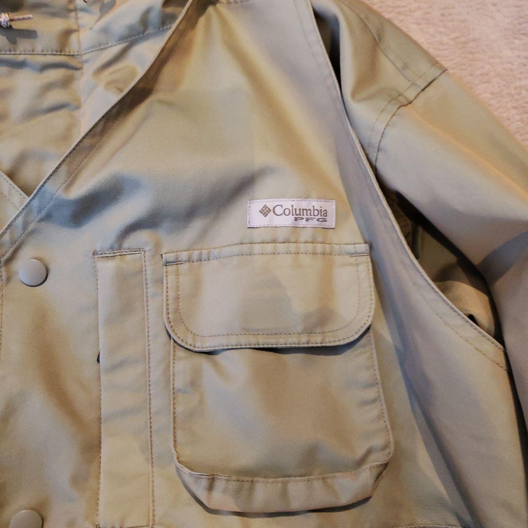 ビームス＋Columbia フィッシングジャケット 　S カーキ
