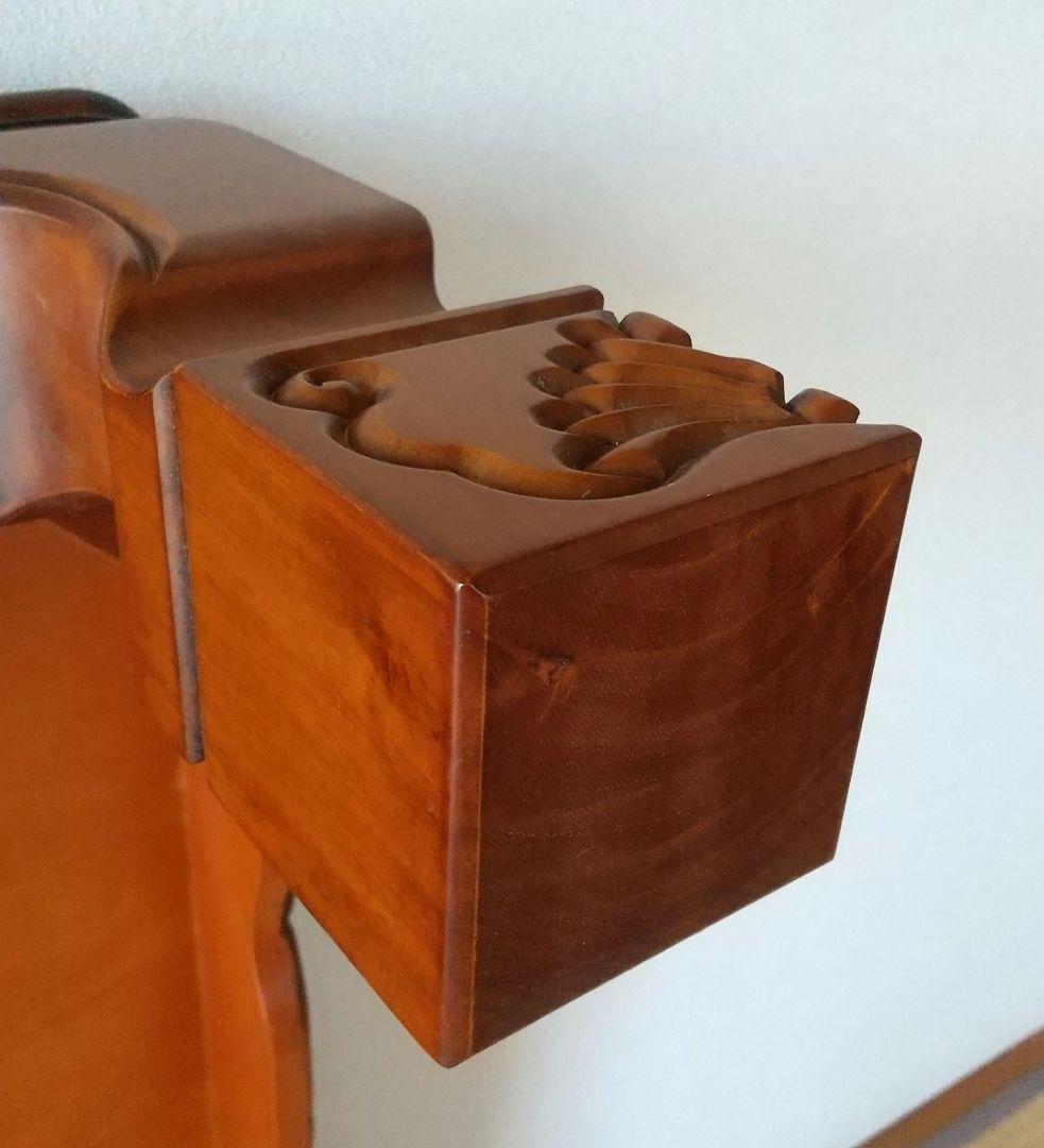 円香川県漆器工業協同組合　彫刻入り木製座卓