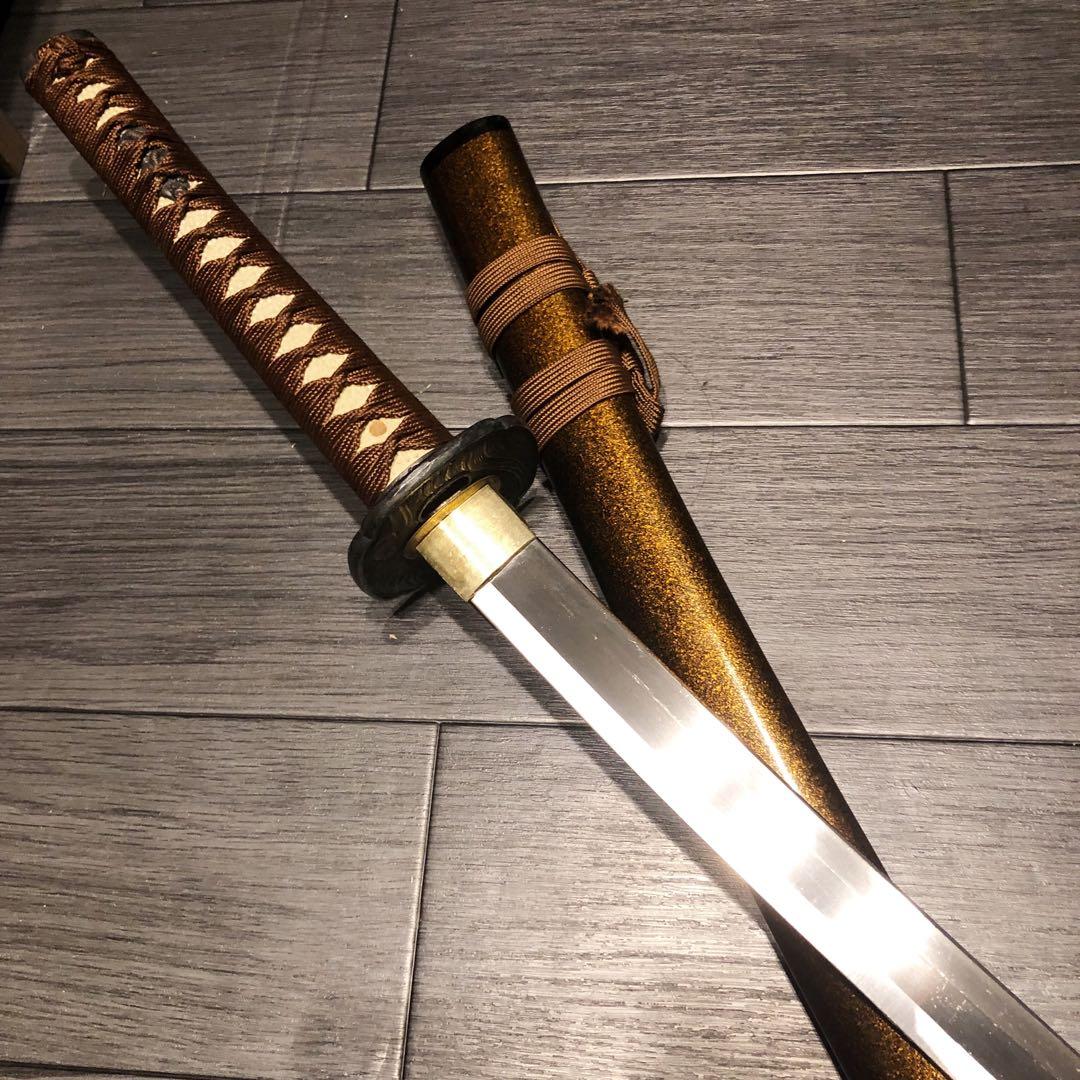 高級模造刀　亜合金刀身　居合刀　茶拵え