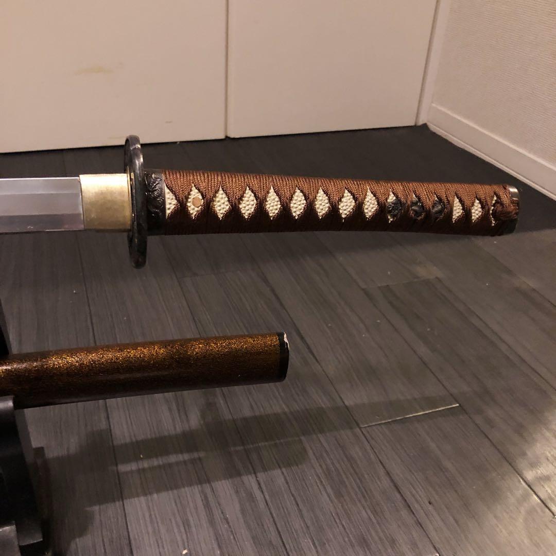 高級模造刀　亜合金刀身　居合刀　茶拵え