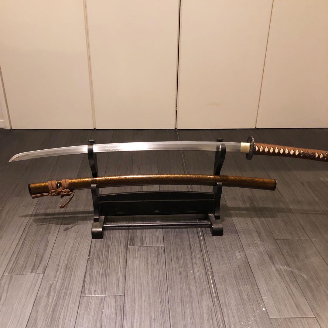 高級模造刀　亜合金刀身　居合刀　茶拵え