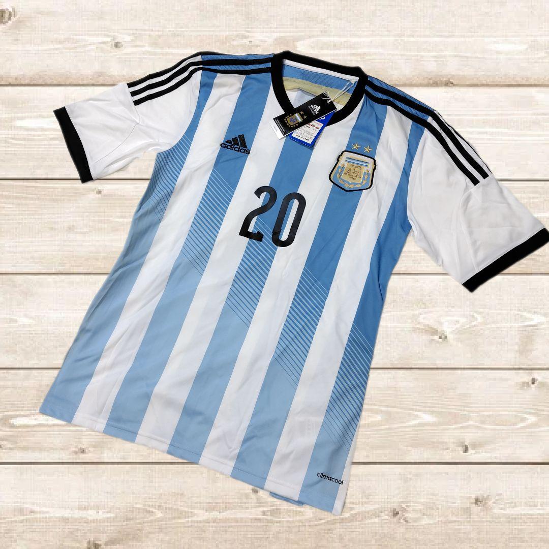 【タグ付き】アディダス　アルゼンチン代表　2014　アグエロ　ユニフォーム