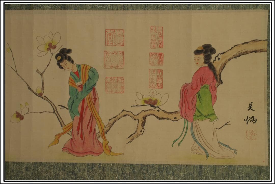 骨董市仕入れ品　中国宋時代の掛軸　激安骨董品　肉筆保証 BD376A8-2