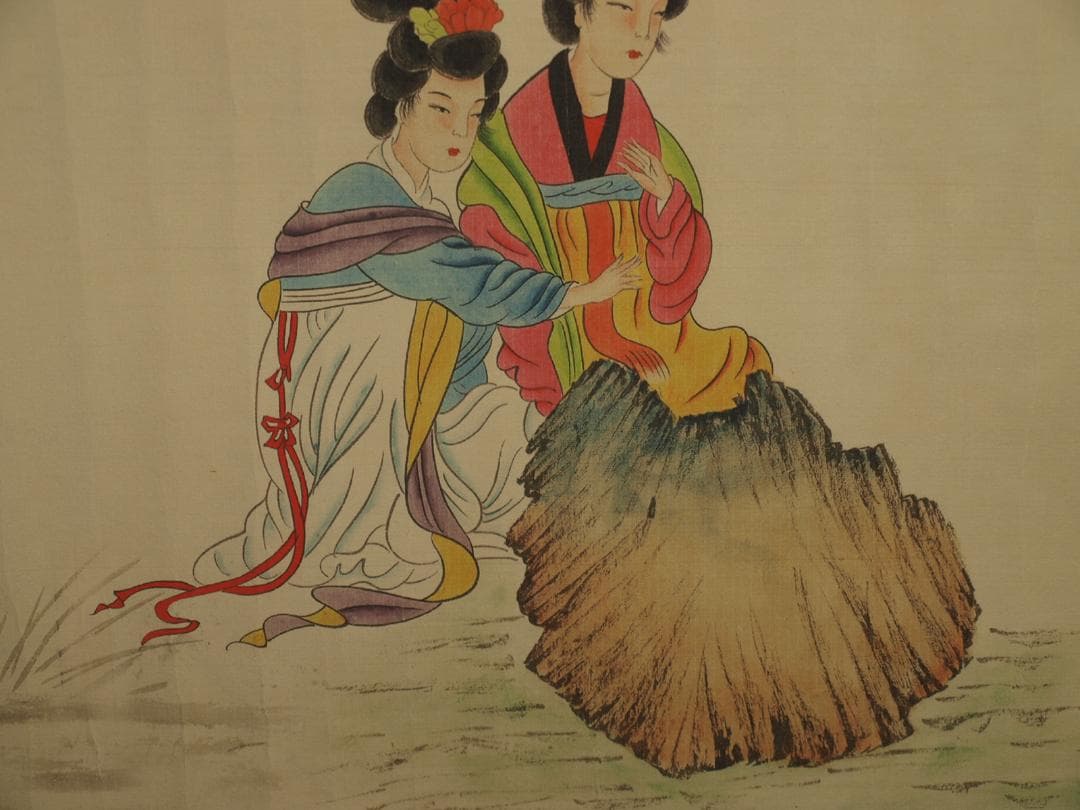 骨董市仕入れ品　中国宋時代の掛軸　激安骨董品　肉筆保証 BD376A8-2