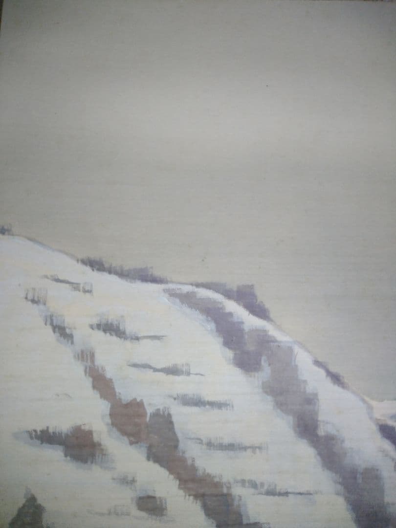 雪の朝 小島一谿(一渓)の掛け軸