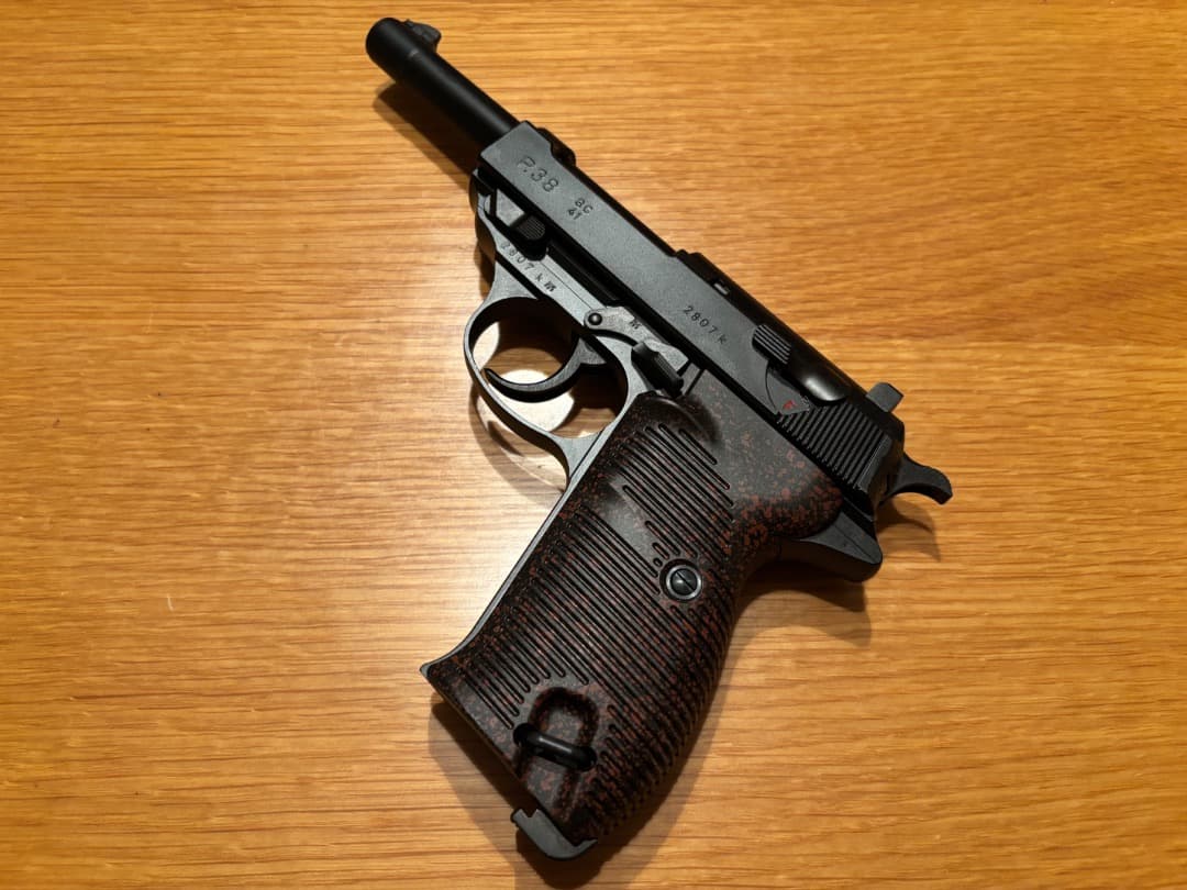 マルゼン MARUZEN ワルサー P38 ガスブローバック スペアマガジン付き