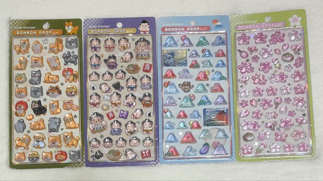 正規品 ボンボンドロップシール 和柄 8種類セット
