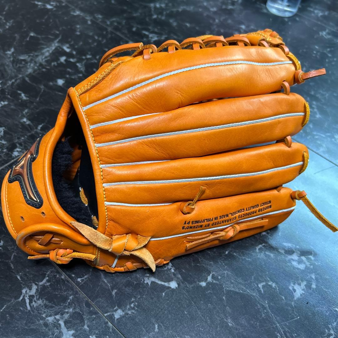 【美品】Mizuno FIELD GLISTER 野球用グローブ 左利き用
