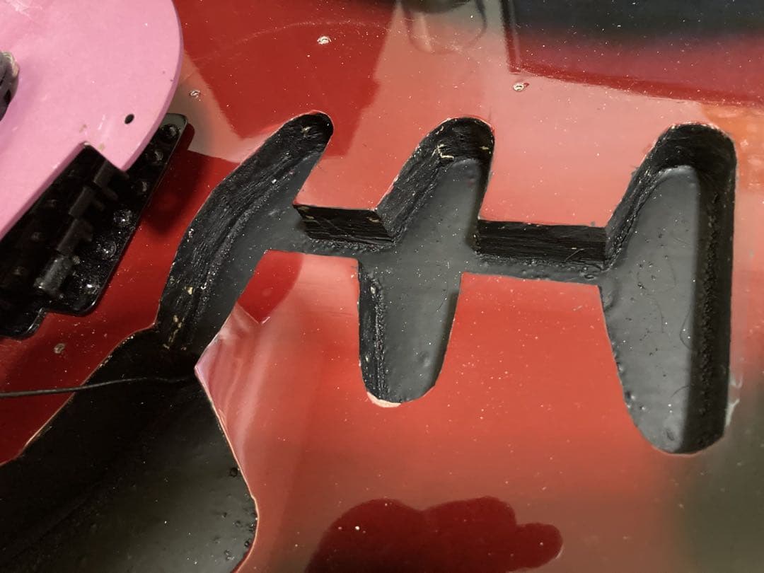 ラルクアンシエル　Kenさんモデル（Galaxy Red）風　ストラトキャスター