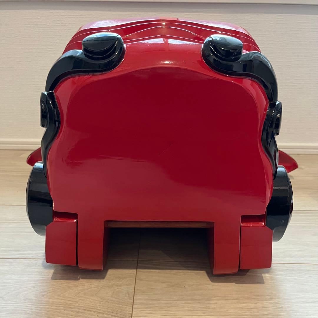 【大ぶり】獅子舞　獅子頭　木彫魔除け　祭　置物　古美術　神楽 木製 木彫 正月