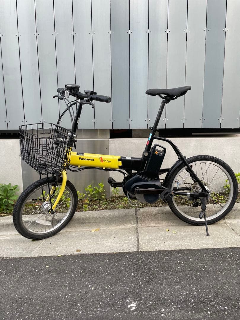 Panasonicオフタイム 外装7段変速 8.0Ah イエロー×ブラック