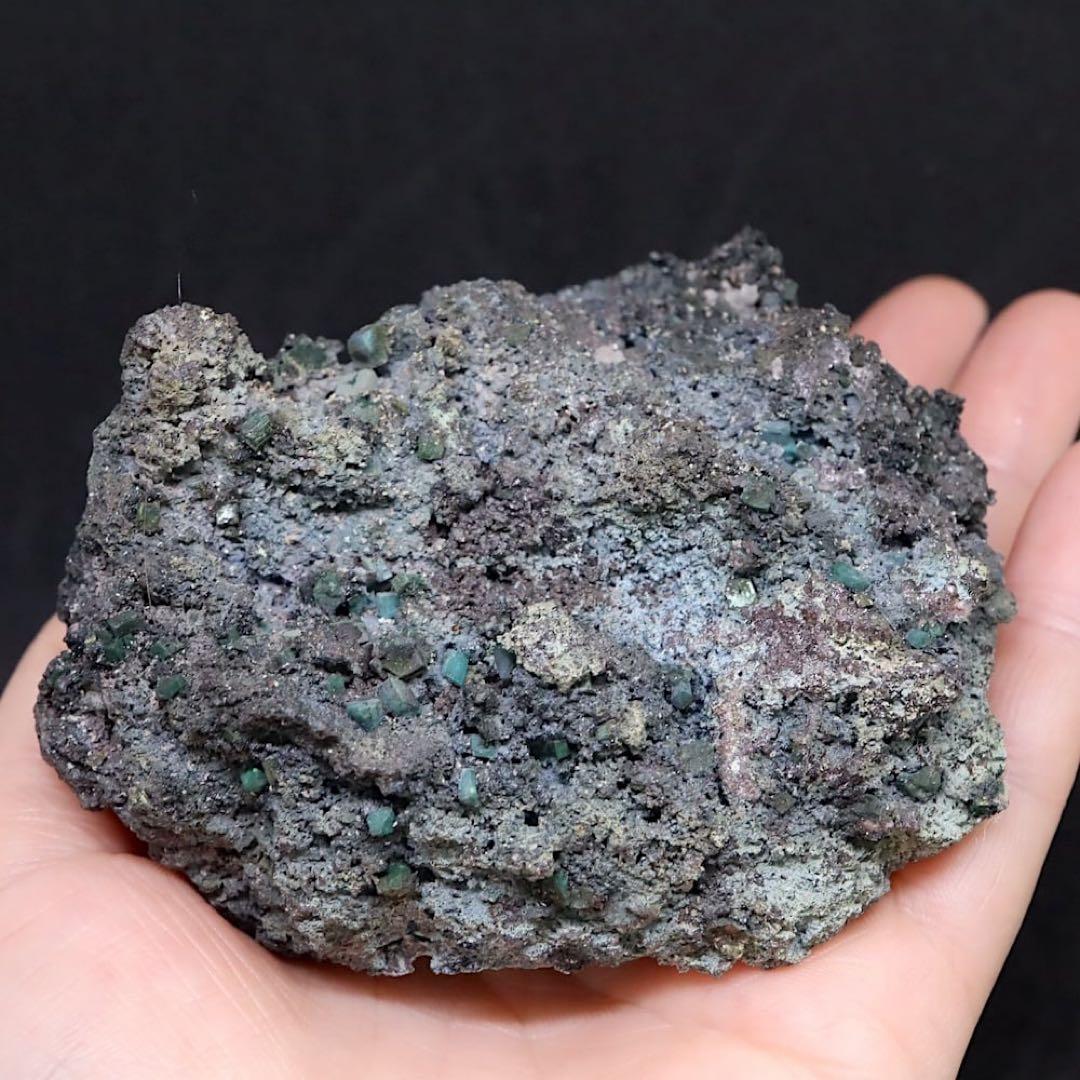 クリソコラ 仮晶ダイオプテーズ！ 珪孔雀石 284g CHS108 原石 天然石