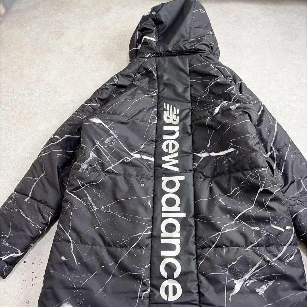 新品・タグ付き✨ニューバランス　ベンチコート　Mサイズ　マーブル柄