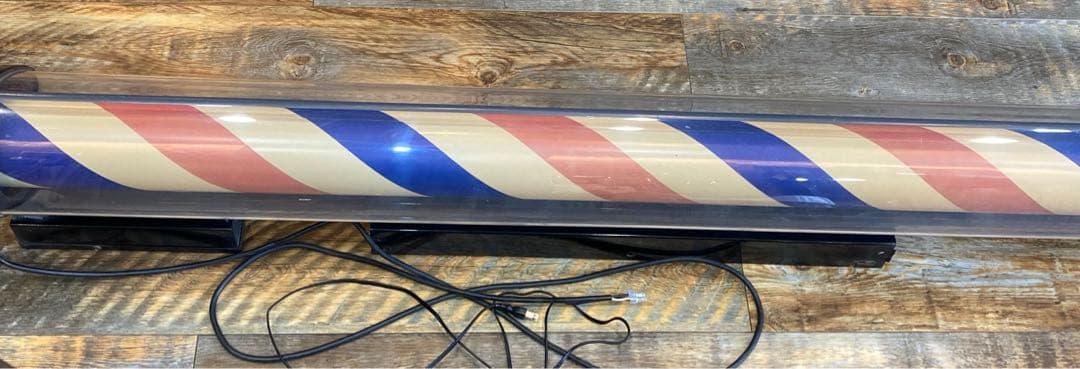 喜田アイデア　サインポール 取り付けステー付理容 理髪店バーバー 看板