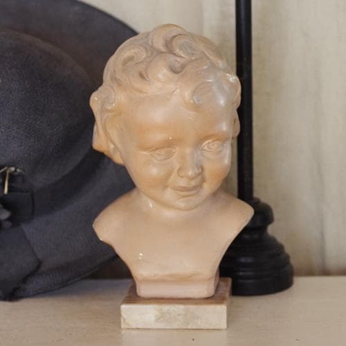 アンティーク　少女像