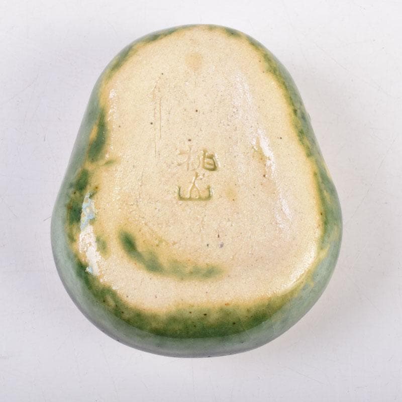 茶道具　桃山窯造　御題　笑み香合　共布共箱　C　8393