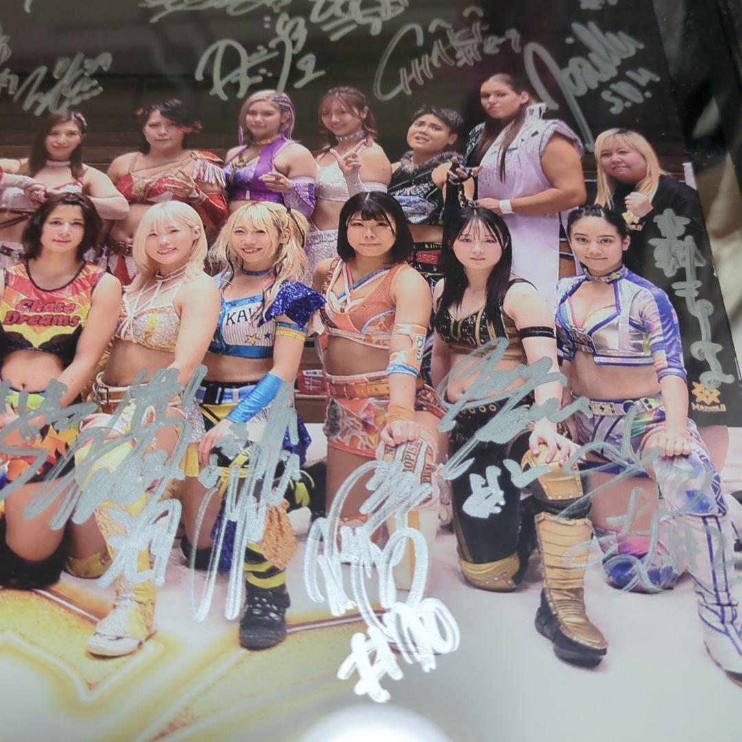 マリーゴールド 1/3 大田区総合体育館大会限定集合直筆サイン入りアクリルパネル