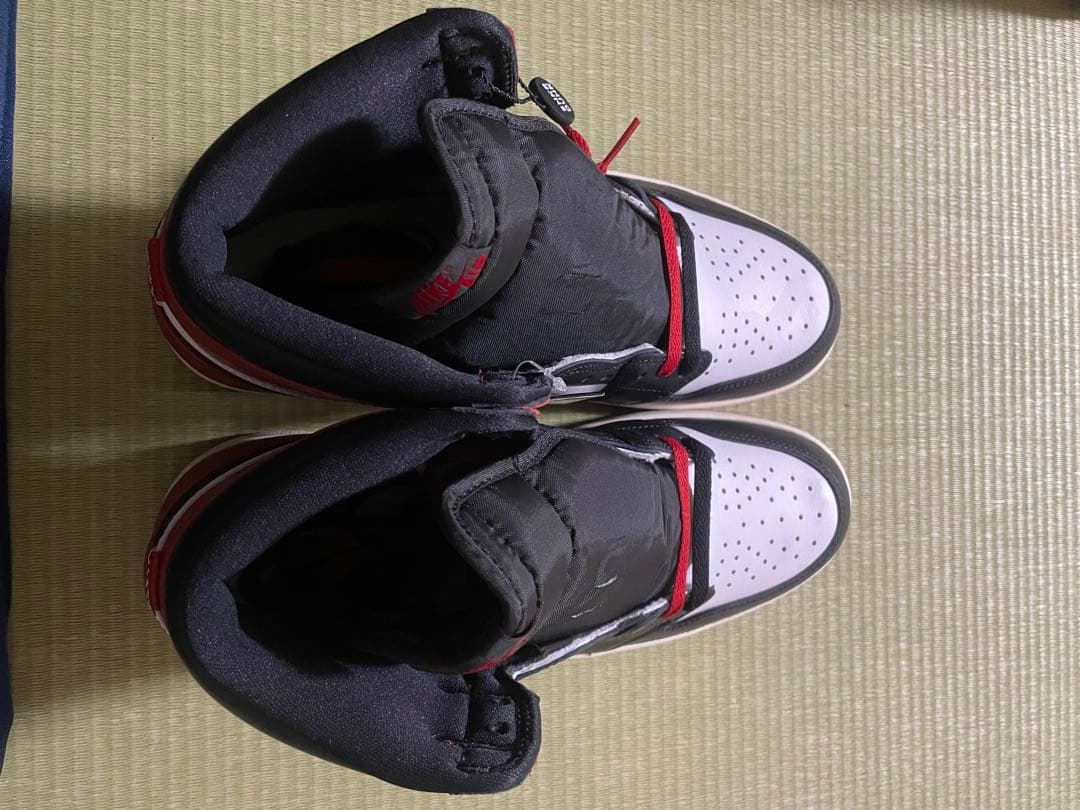 エアジョーダン1ハイOG ブラック/ホワイト/レッド 28.5cm