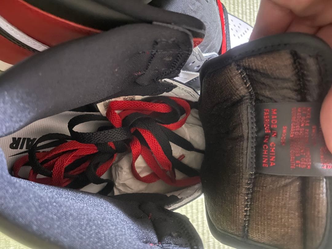 エアジョーダン1ハイOG ブラック/ホワイト/レッド 28.5cm