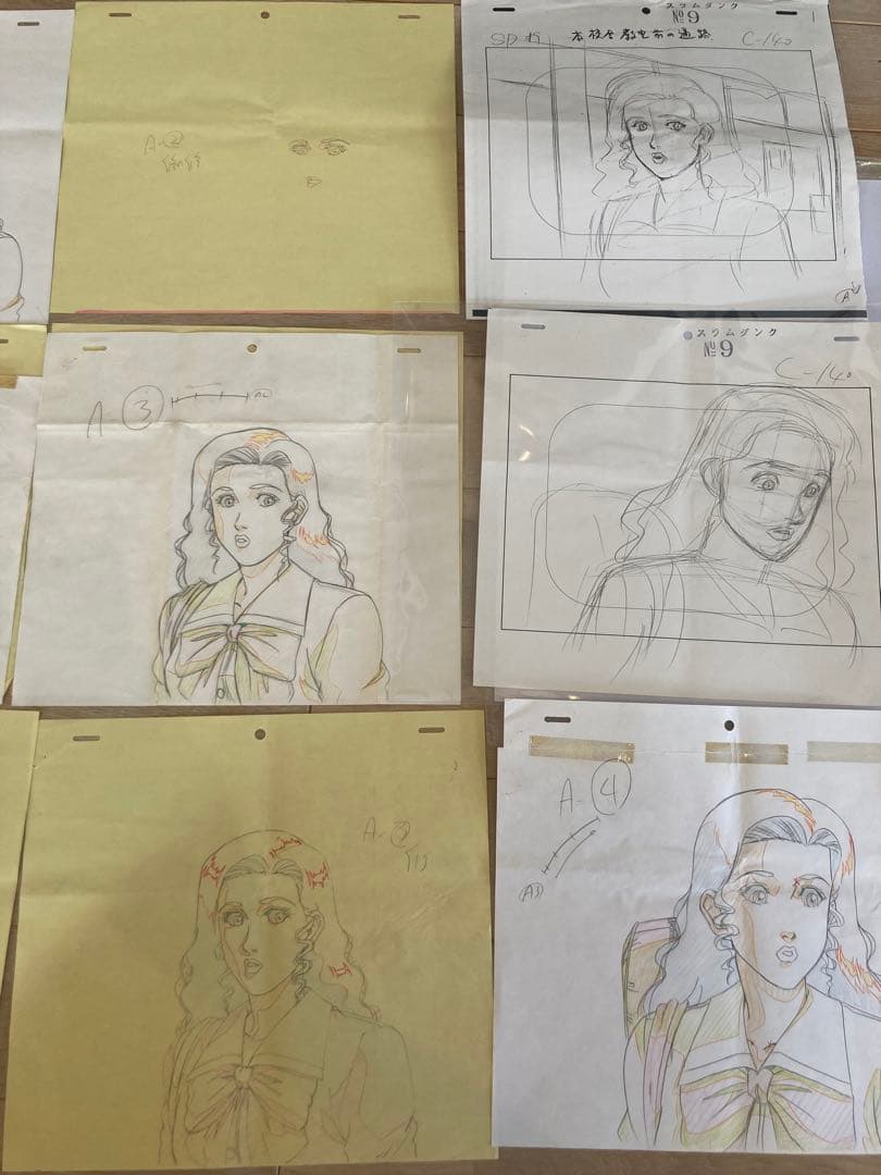 原画　SLAM DUNK 初期アニメ原画　本物　14枚　彩子