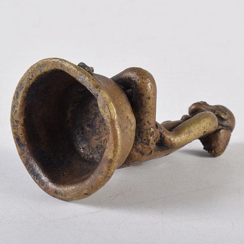 仏教美術　古銅塗金　チベット仏　仏像　置物　V　7955