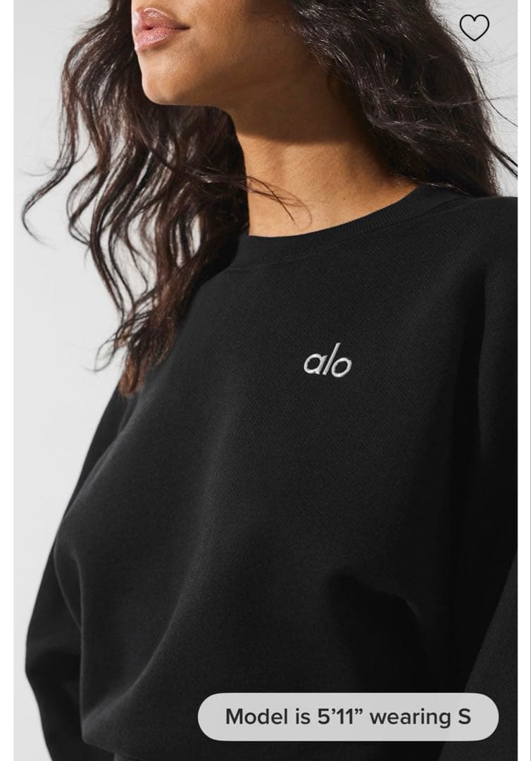 alo/yoga/Cropped Accolade Crewneck/正規品