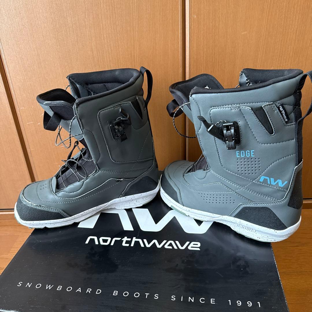 【24-25】northwave EDGE スノーボードブーツ 26.5 グレー