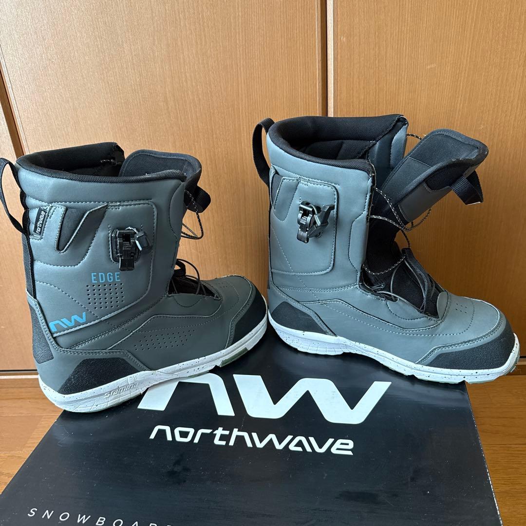 【24-25】northwave EDGE スノーボードブーツ 26.5 グレー
