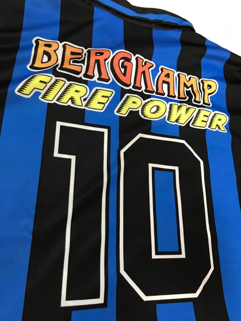 【激レア】ベルカンプ　インテル　長袖　プリント　シャツ