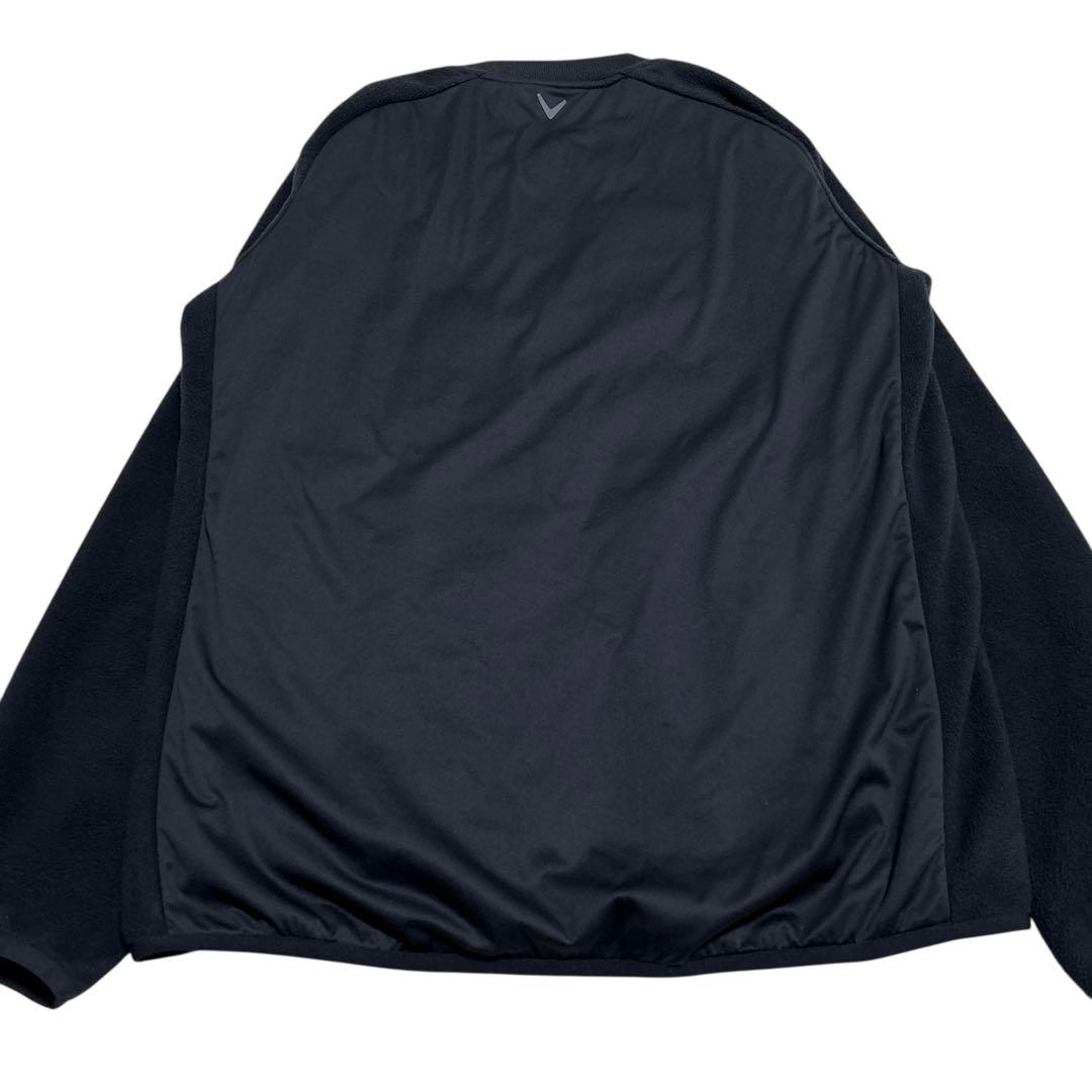 良品✨キャロウェイゴルフ　中綿　フリース　フルジップジャケット　L ブラック