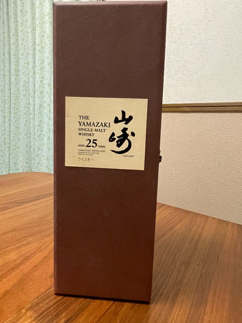 空瓶 山崎 シングルモルトウイスキー 25年　旧タイプ シェリー 希少
