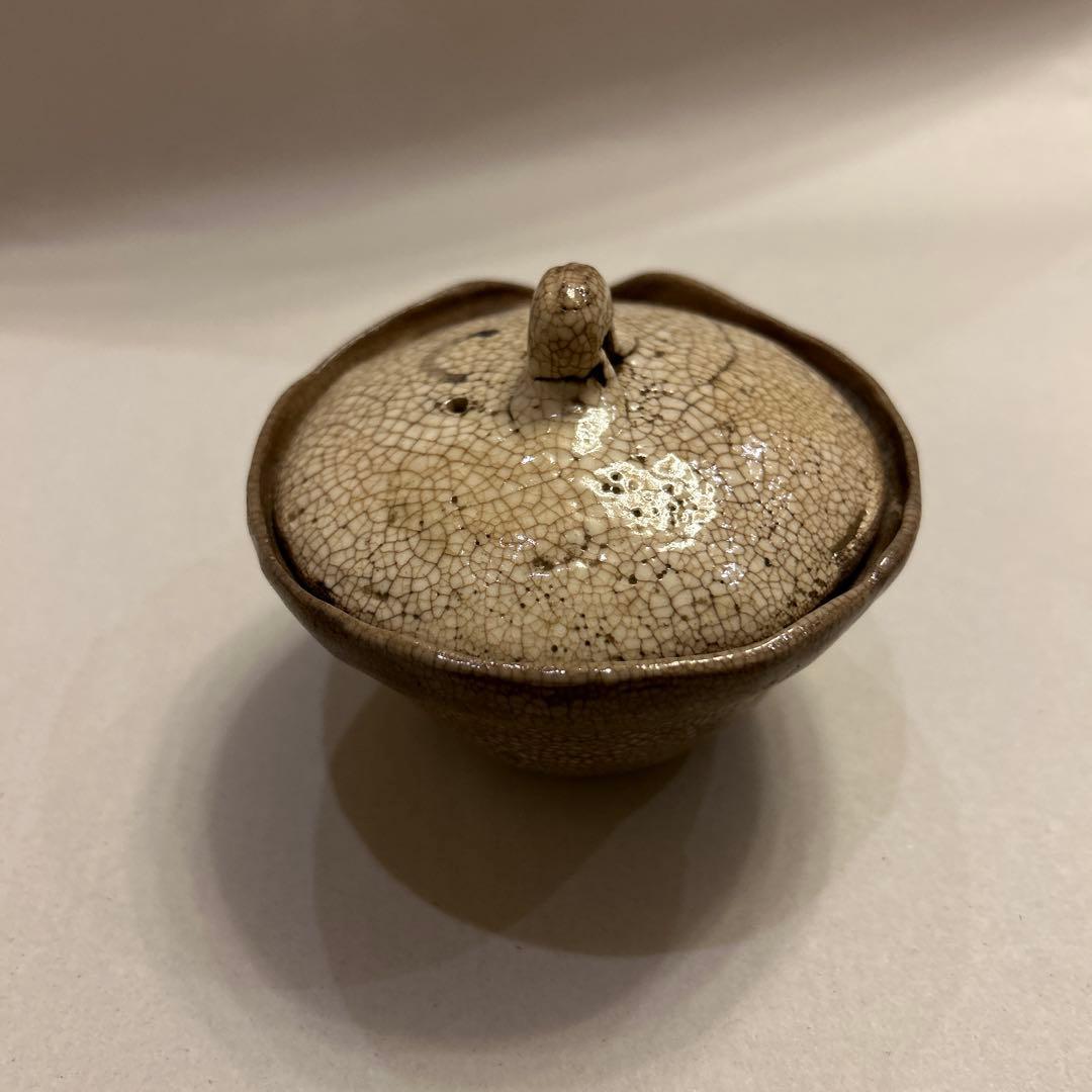 『値引き』【珍品】ビンテージ・アンティーク　骨董　貫入　宝瓶　急須　絞りだし