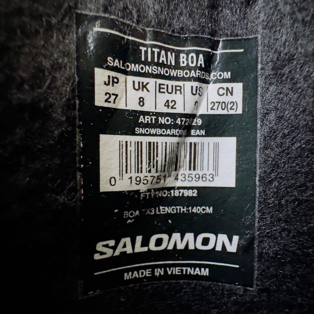 たらばがに　salomon Titan BOA 27.0cm 使用回数5回