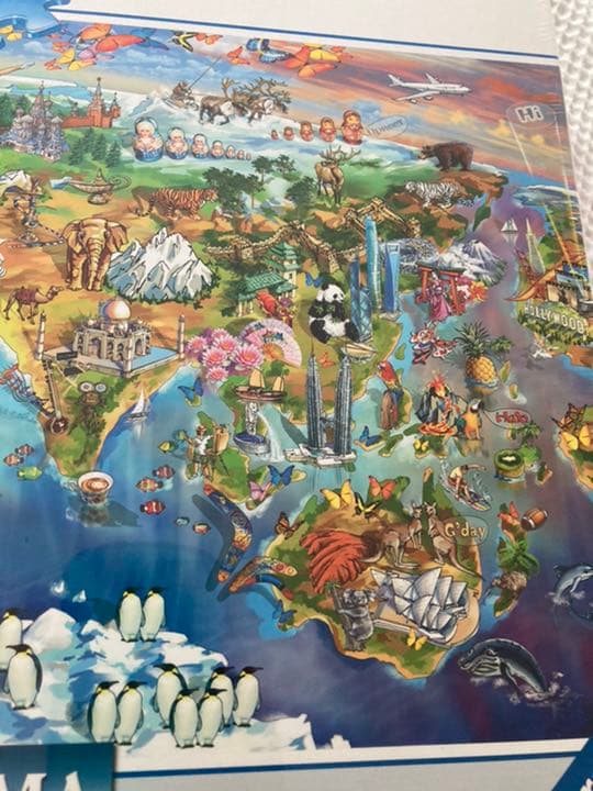 製造終了品　レア　2000ピース　世界地図　ジグソーパズル