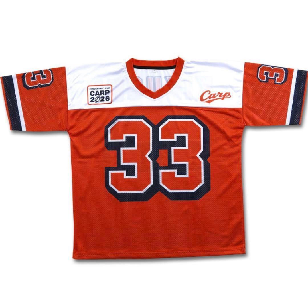 カープ　2026 アメフト風Tシャツ　Lサイズ 菊池涼介