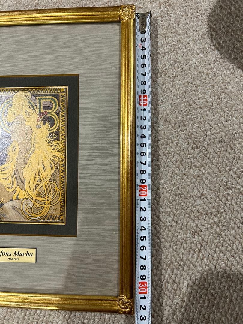 Alfonse Mucha アルフォンス・ミュシャ　額縁つきレプリカアート