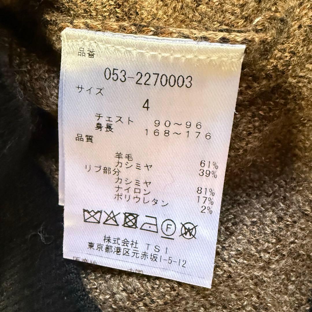 【パーリーゲイツ】美品 ニットセーター カシミヤ混 4サイズ メンズ