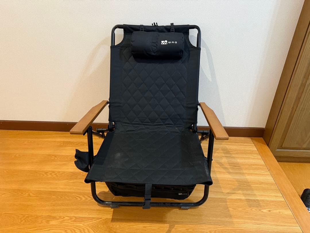 折りたたみ式アウトドアチェア ブラック　4脚セット