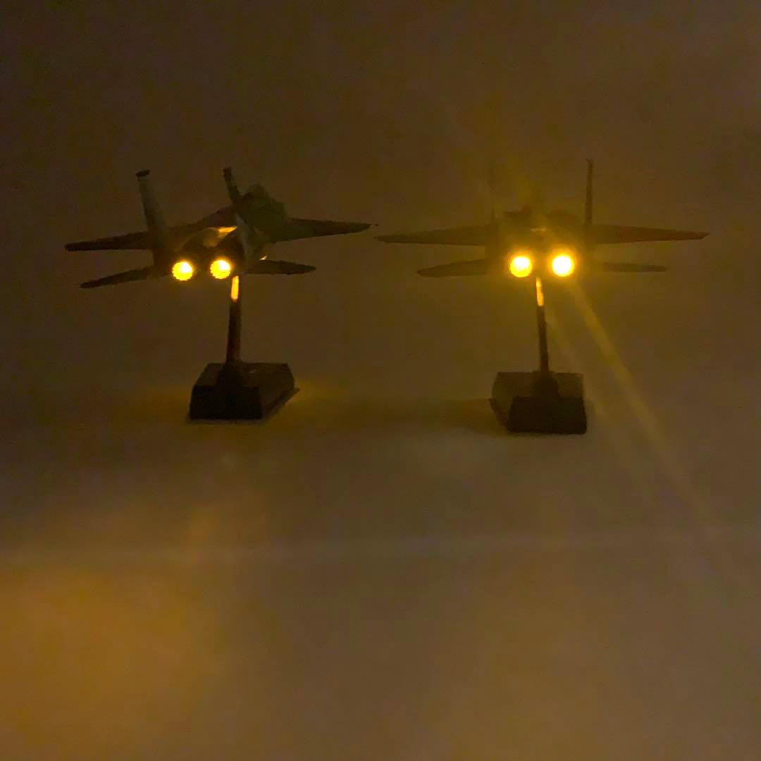 技mix エースコンバットF-15C 2機　発光ユニットあり　予備ボタン電池付き