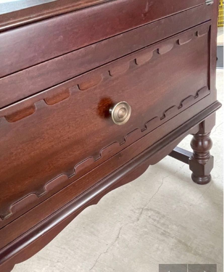 美品　英国　イギリス　アンティーク　キャビネット　キュリオケース　店舗　棚