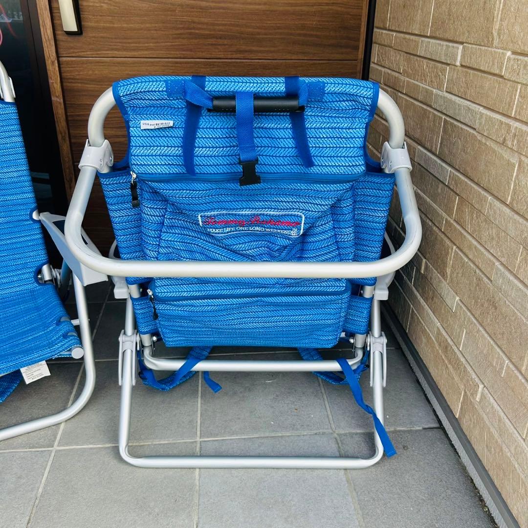 【美品】 Bahama トミーバハマ ビーチチェア ブルー　2セット