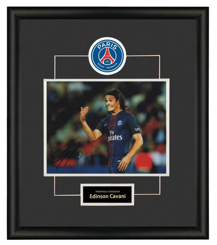 直筆サイン入り写真 エディンソン・カバーニ パリ・サンジェルマンFC SA鑑定済