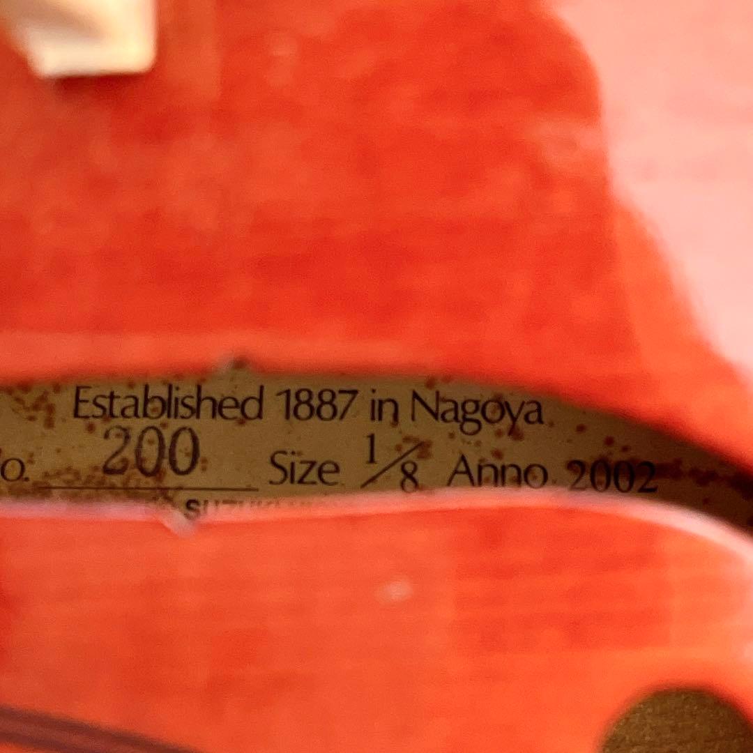 SUZUKI NO.200 1/8 2002製 スズキ バイオリンセット 子供