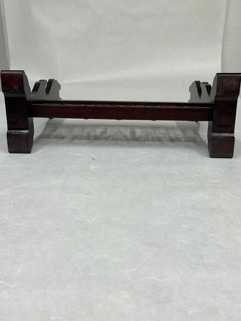 刀掛け　3本掛け　唐木？　日本刀