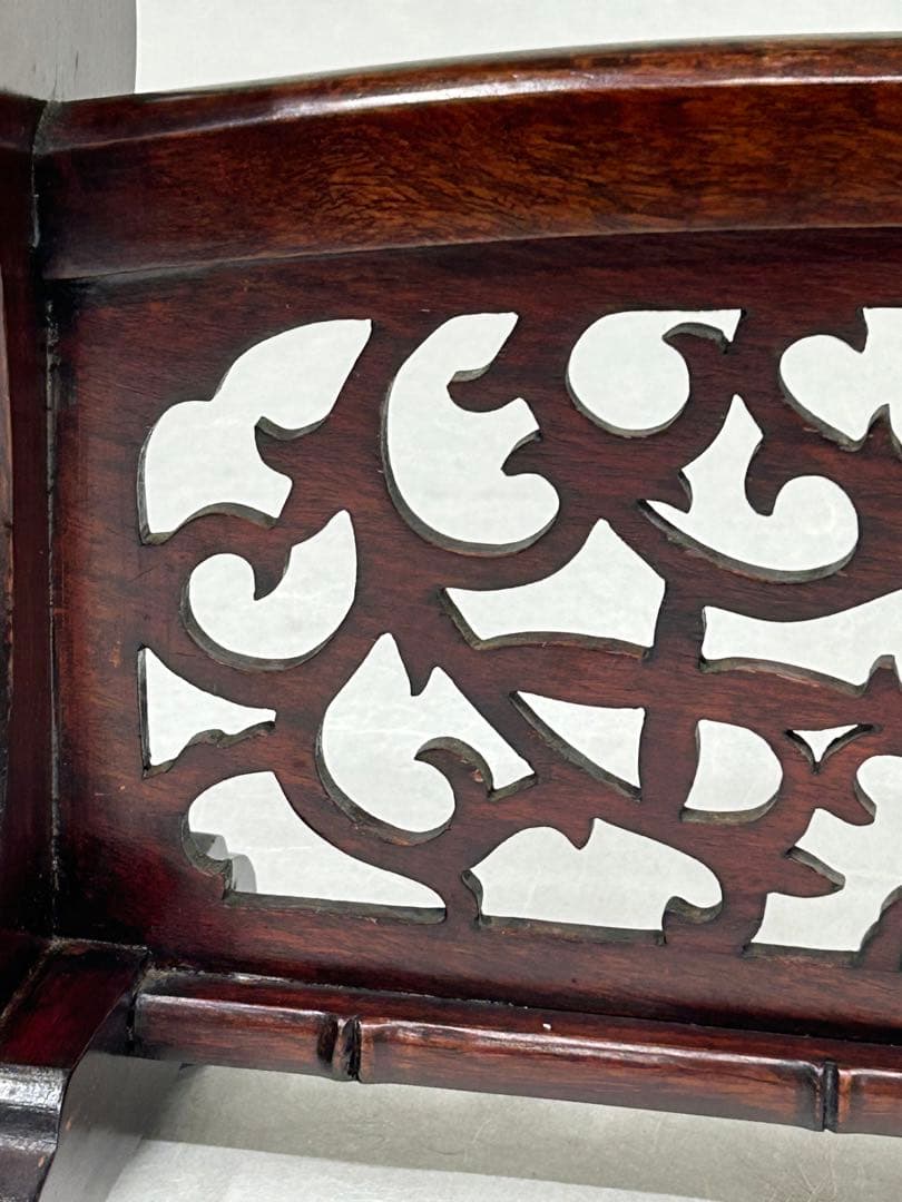 刀掛け　3本掛け　唐木？　日本刀