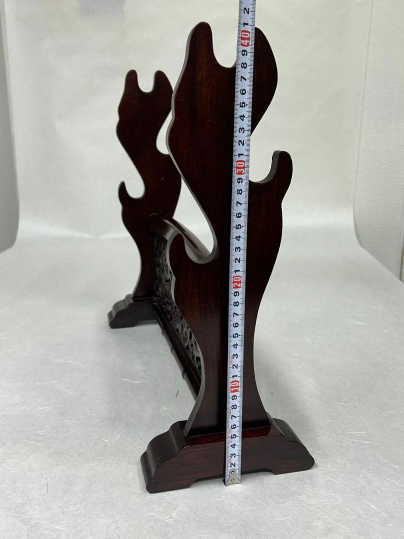 刀掛け　3本掛け　唐木？　日本刀